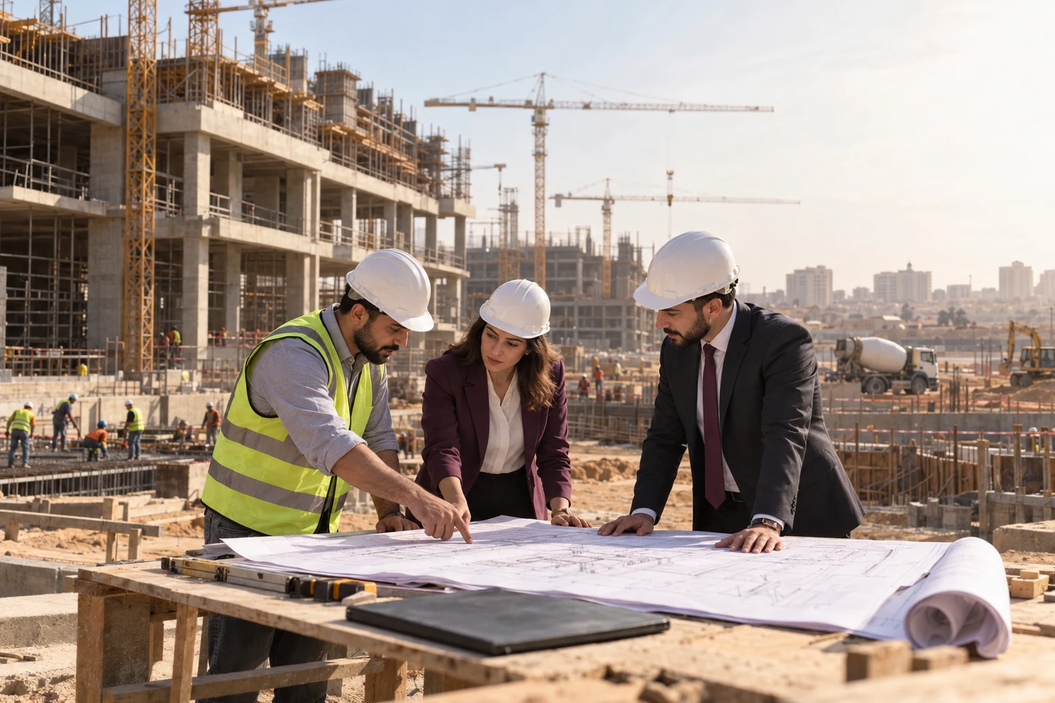 قطاع الإنشاءات والصناعة في مصر